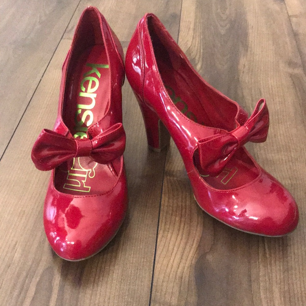 Kenzie Red Patent Heels
